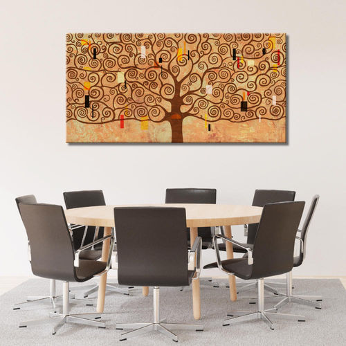 Cuadro árbol vida homenaje a Klimt