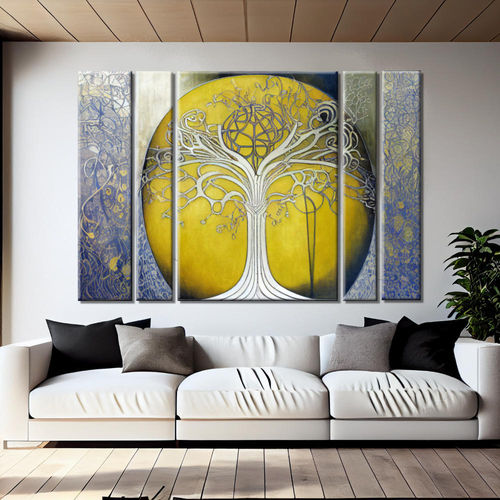 Tree of Life Painting in yellow