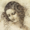 head painting drawn by Leonardo da Vinci