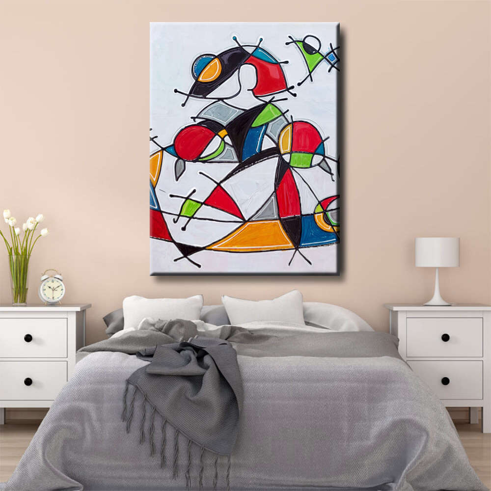 Menina moderna de colores brillantes