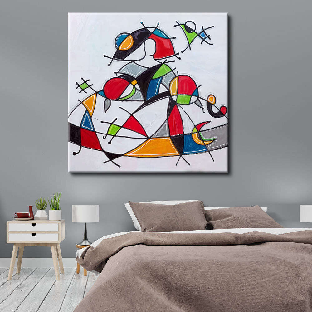 Cuadro de Menina con colores brillantes