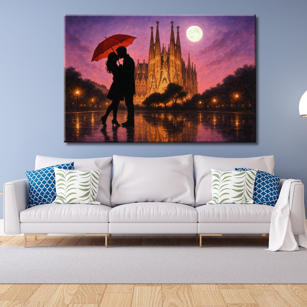 Cuadro Beso en la Sagrada Familia