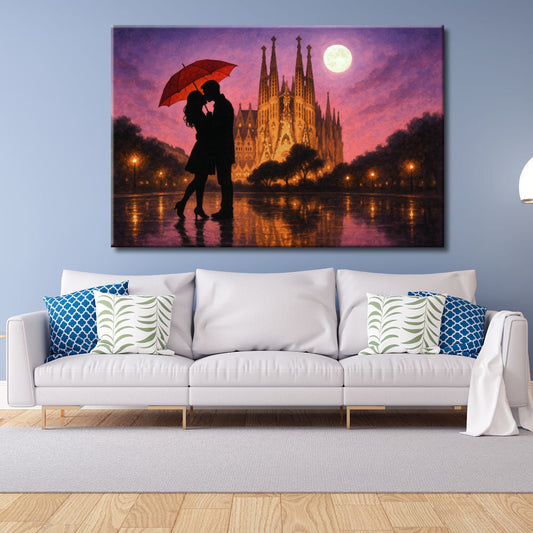 Cuadro Beso en la Sagrada Familia