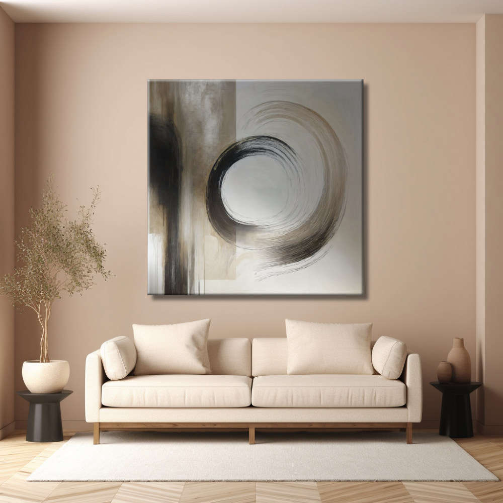 Cuadro Minimalista de Esencia Abstracta Zen