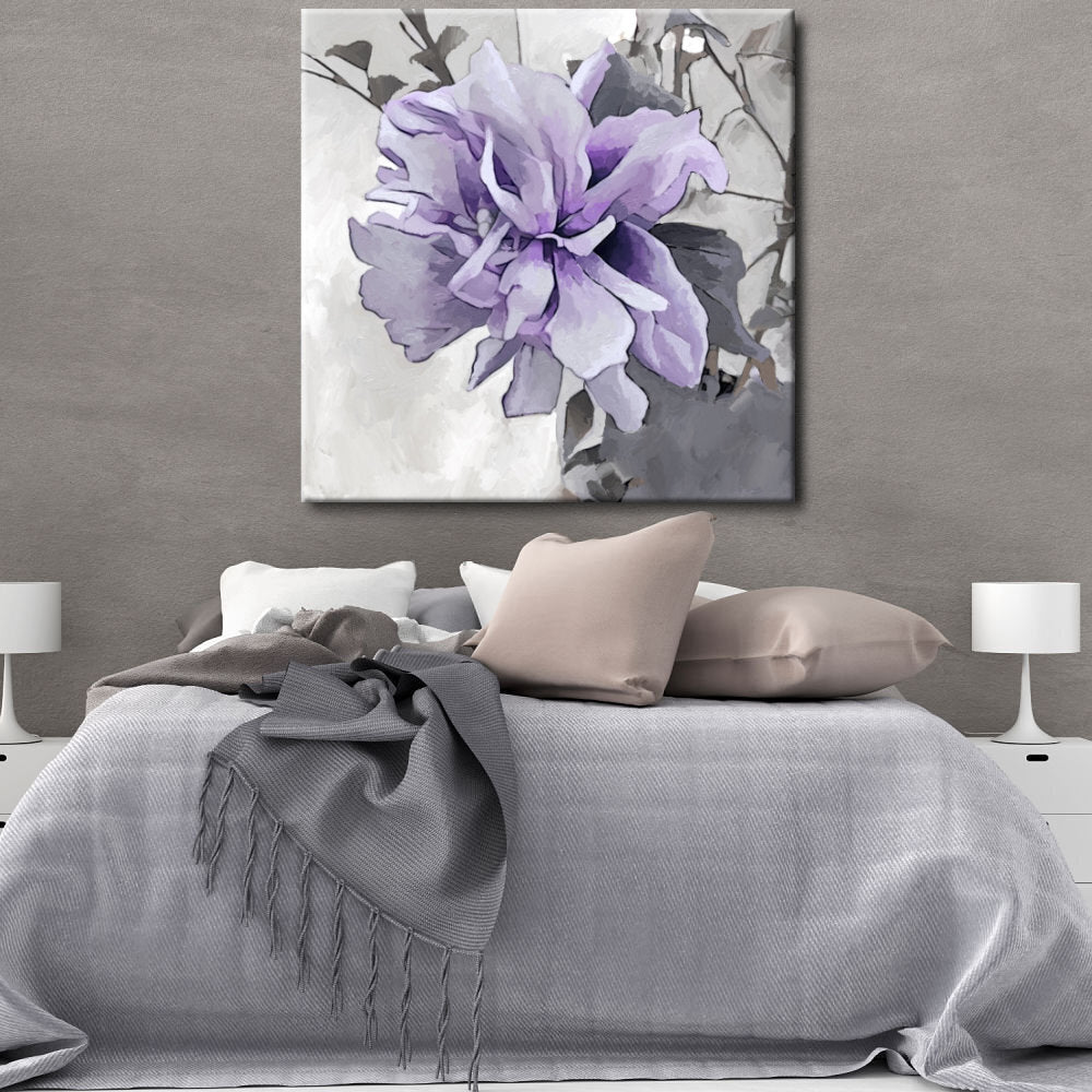 Cuadro de Flor grande malva