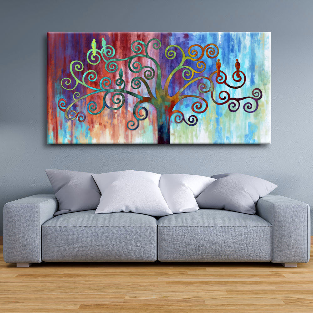 Cuadro Árbol de la Vida colores variados