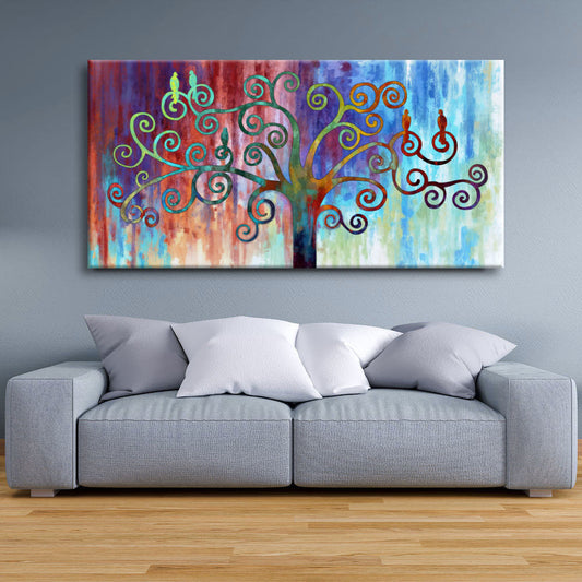 Cuadro Árbol de la Vida colores variados