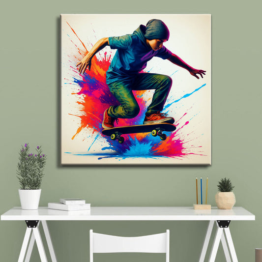 Cuadro decorativo Skater juvenil