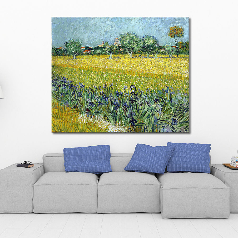 Cuadro de Van Gogh campo de lirios