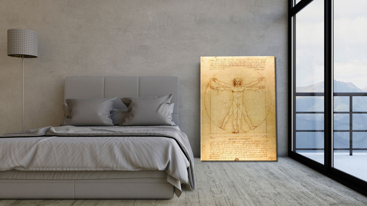 Cuadro hombre de Vitruvio de Leonardo