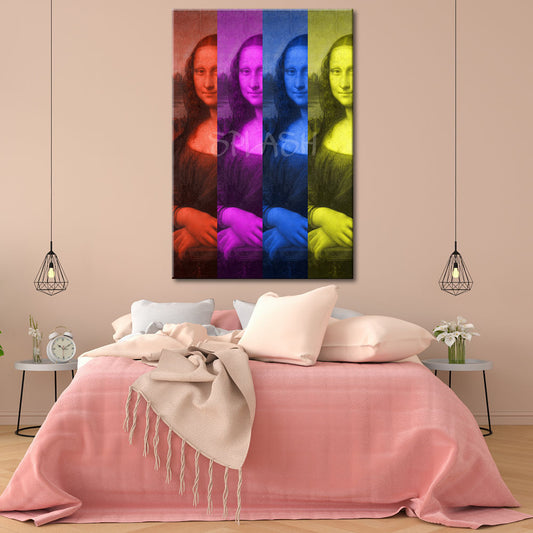 Cuadro pop art Gioconda multicolor impreso