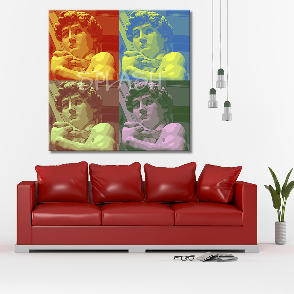 Cuadro David pop art estilo Warhol
