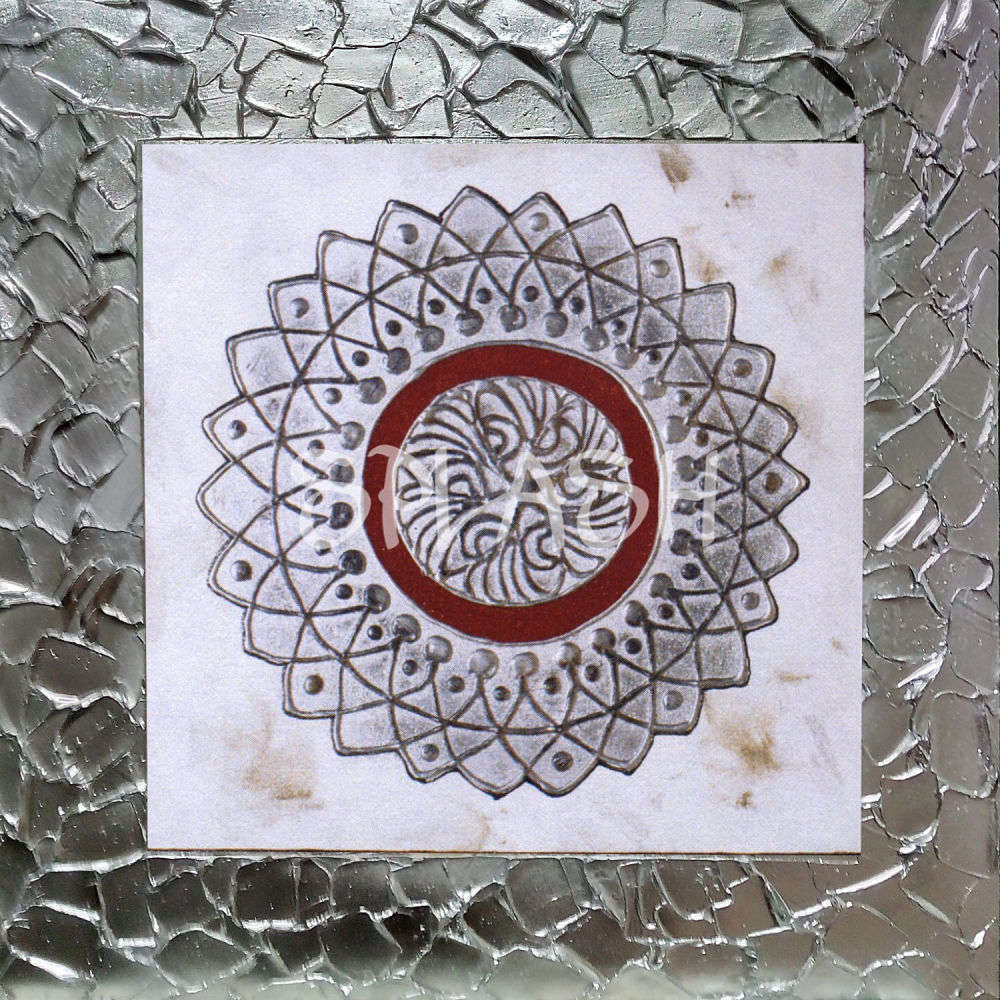 Cuadro impreso de Mandala y Banda Gris