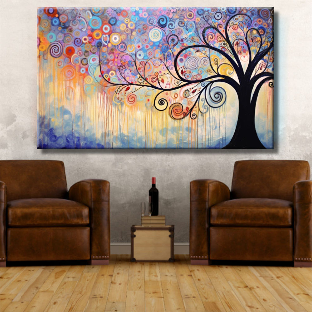 Cuadro Árbol de la Vida tonos suaves