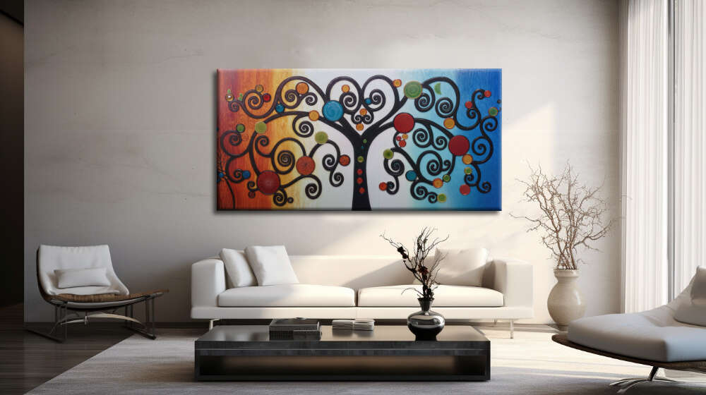 Árbol de la Vida de colores vivos