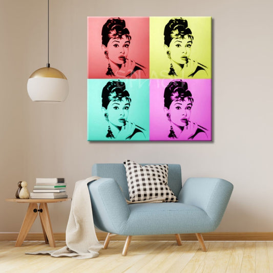 Cuadro Audrey Hepburn pop art