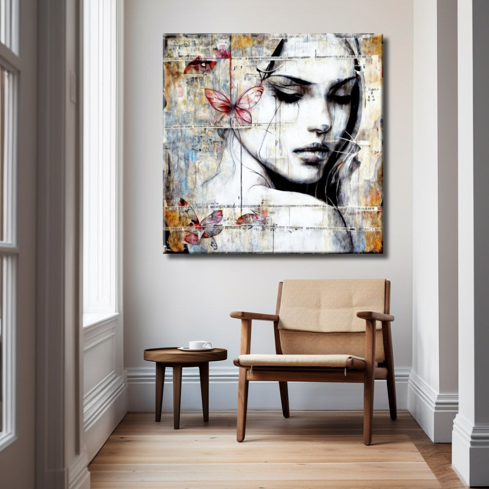 Cuadro Mujer Figuración Abstracta