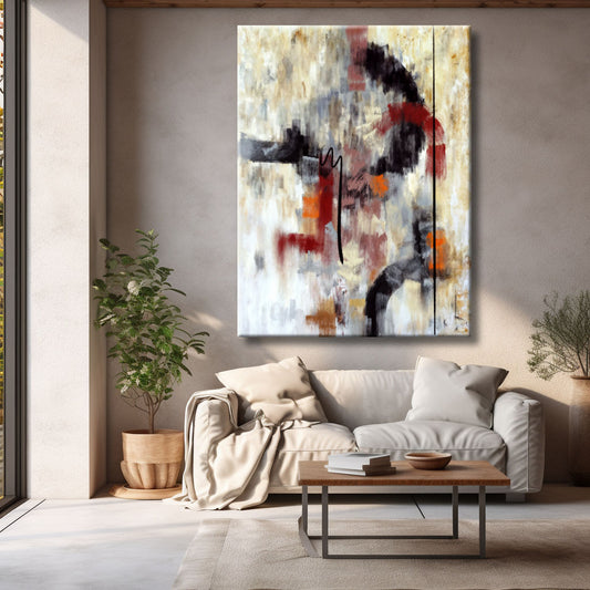 Cuadro Abstracto vanguardia Colores Ocre