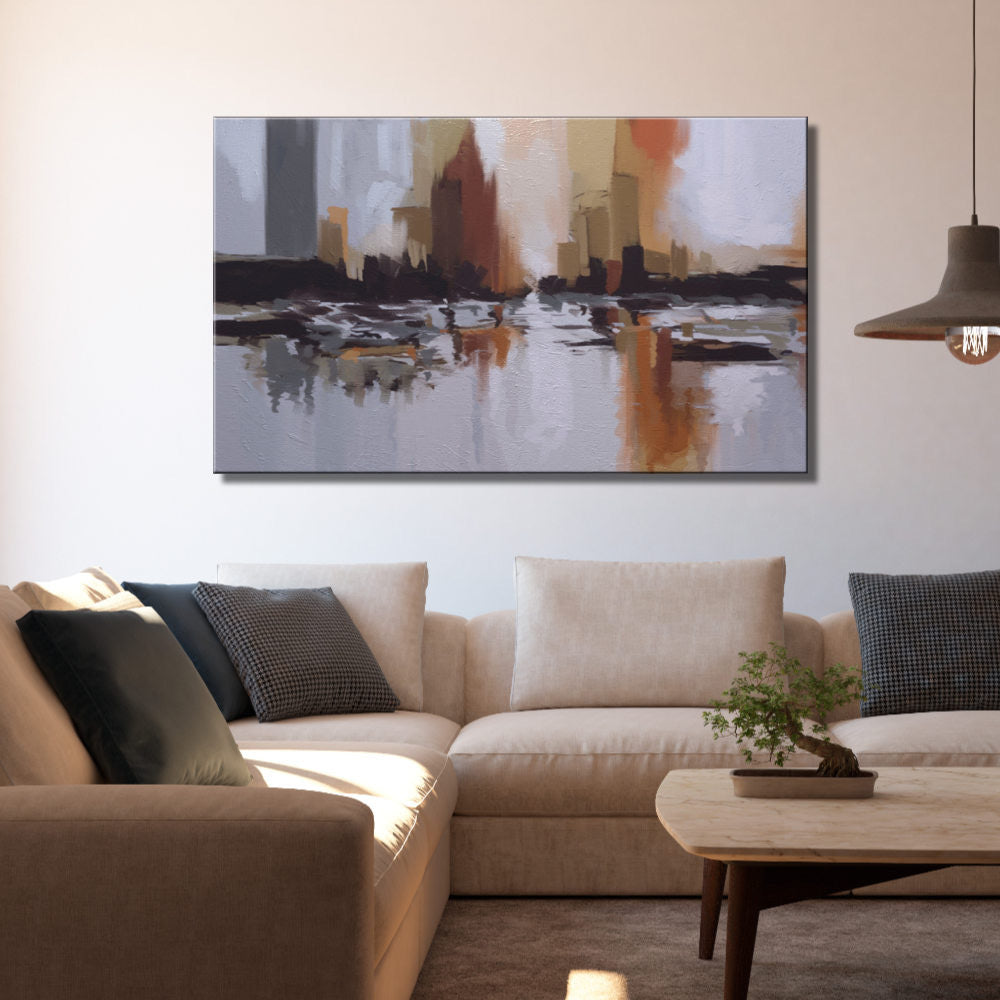 Reflejos Abstractos Urbanos Atardecer