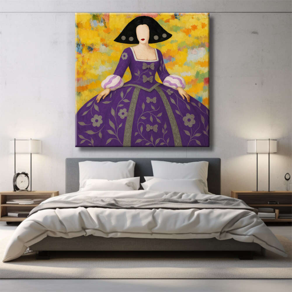 Cuadro Menina moderna multicolor