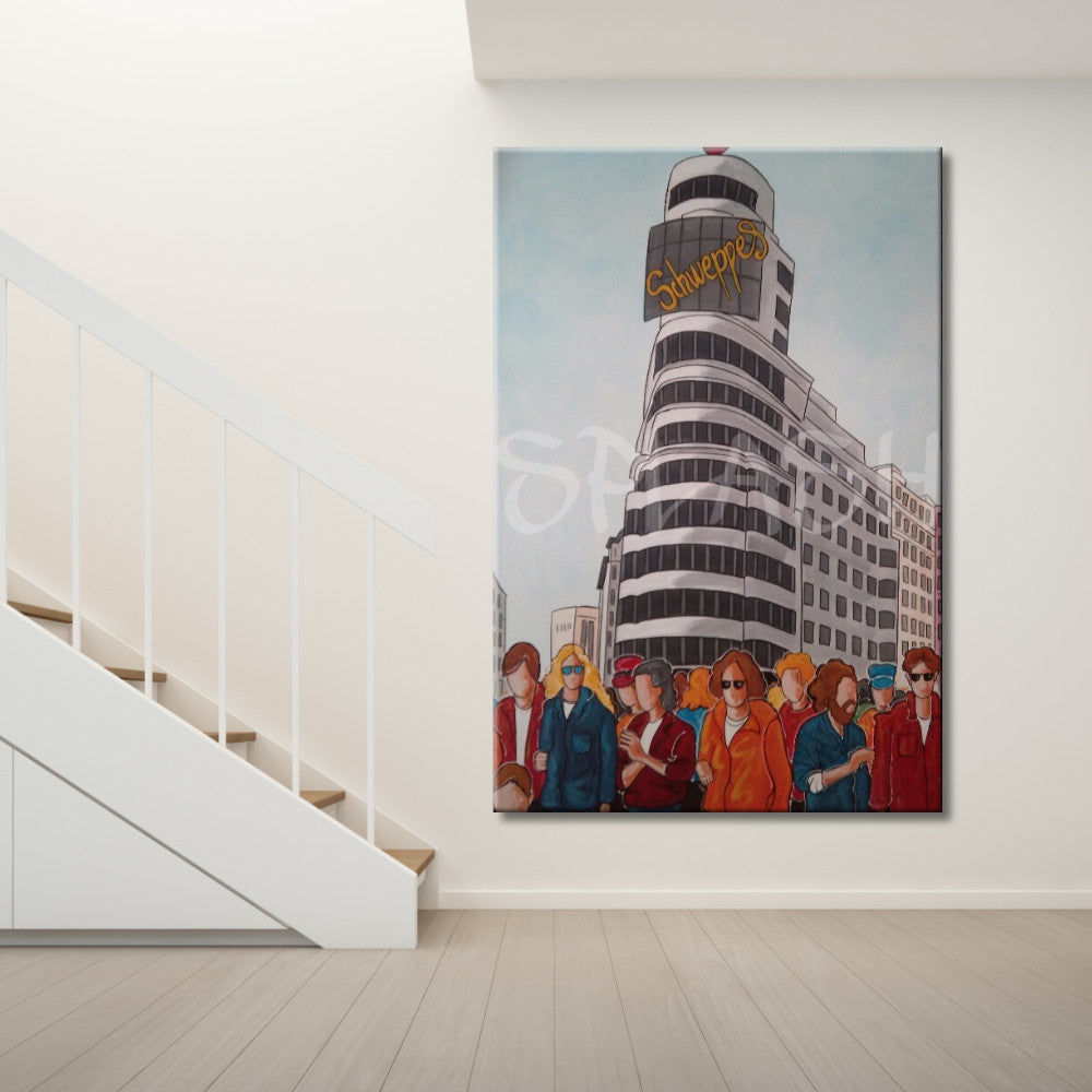 Cuadro Madrid edificio Capitol Gran Vía