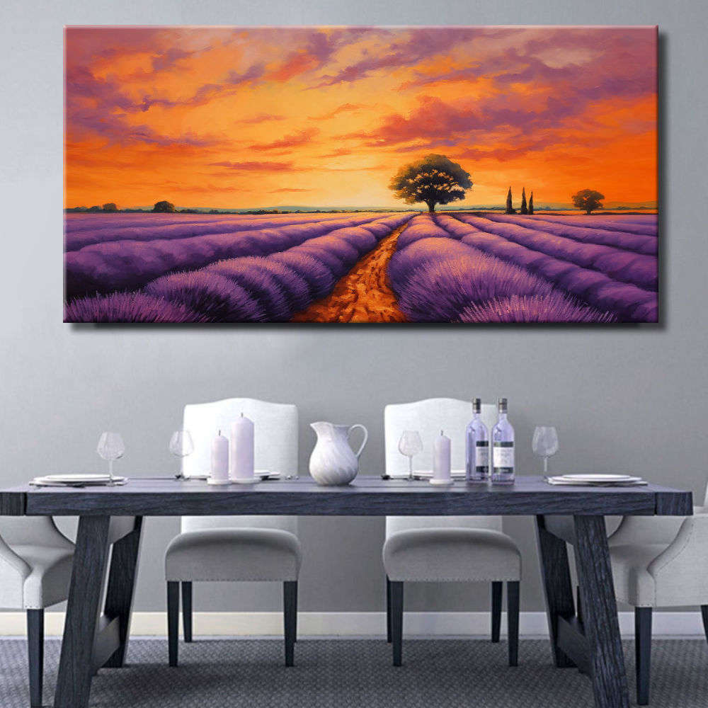 Cuadro Paisaje Malva de Lavanda