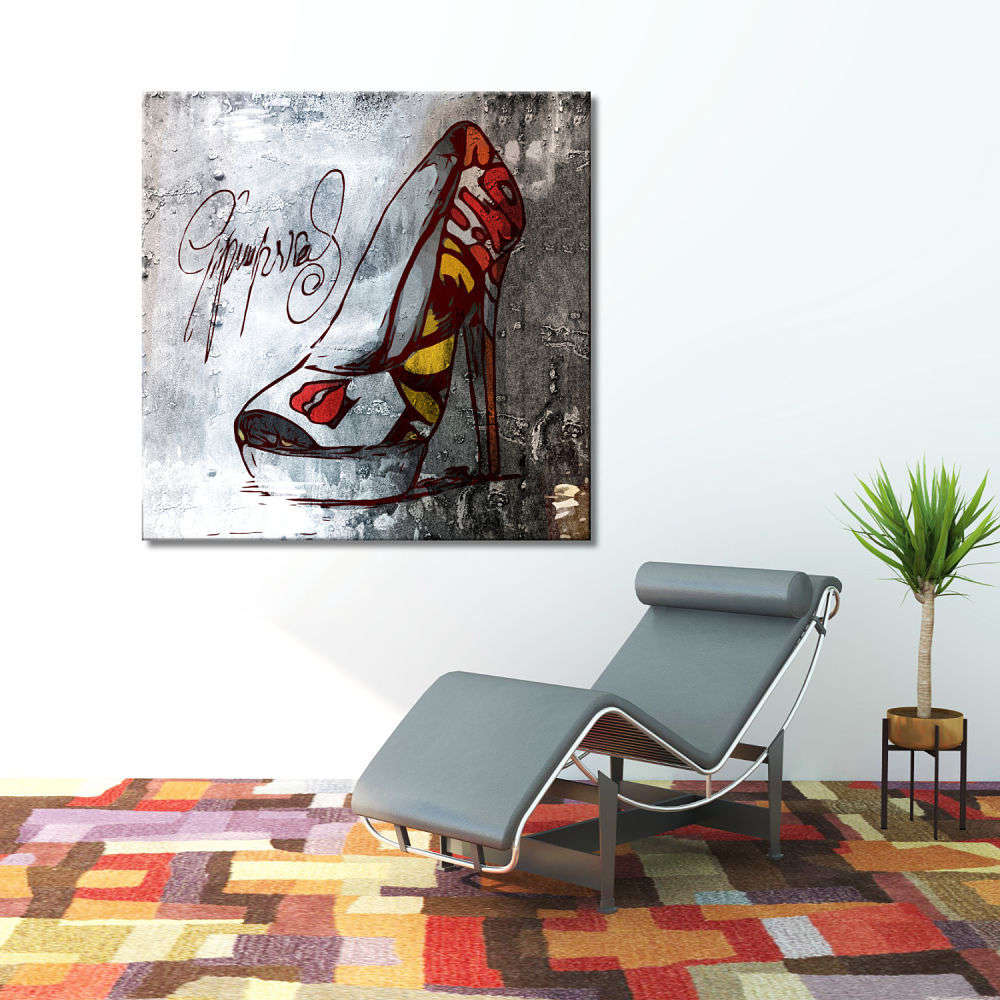 Cuadro de Zapato de Tacón Pop Art