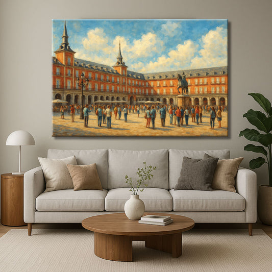 Cuadro de la Plaza Mayor de Madrid