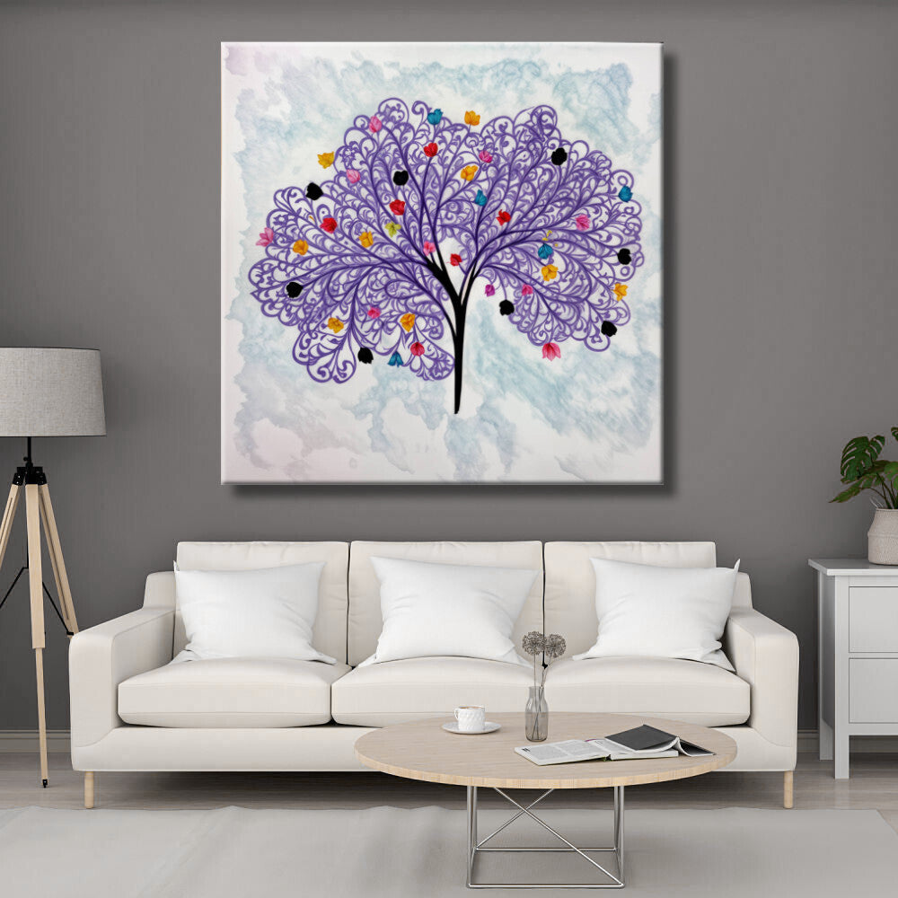 Cuadro Árbol de Vida Multicolor
