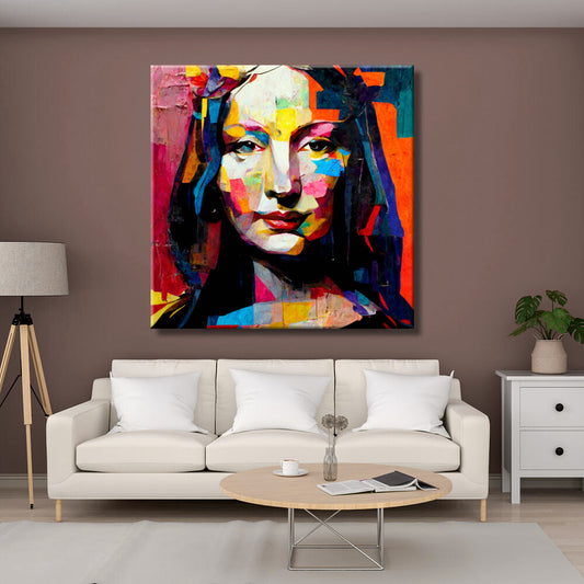 Cuadro de Gioconda en estilo pop art