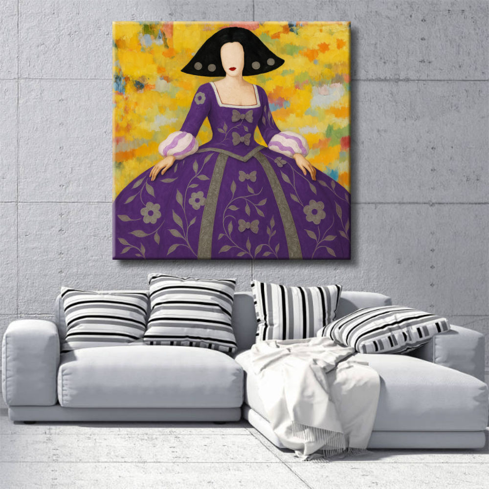 Cuadro Menina moderna multicolor