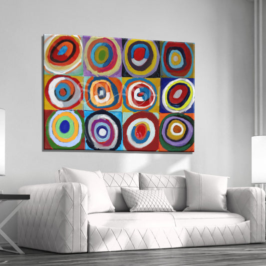 Abstracto círculos homenaje Kandinsky
