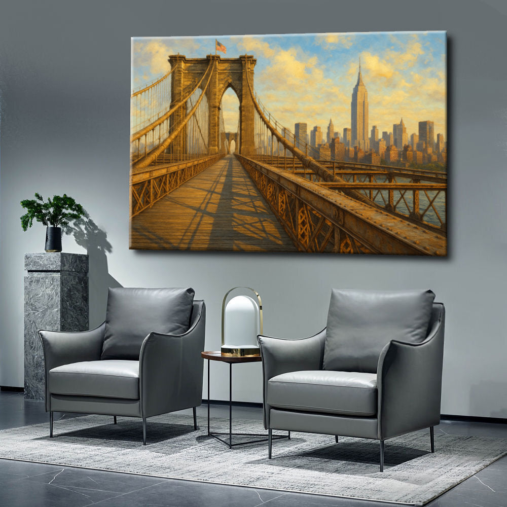 Cuadro New York puente impreso