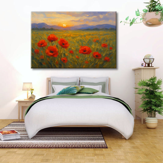 Cuadro de Paisaje con Flores