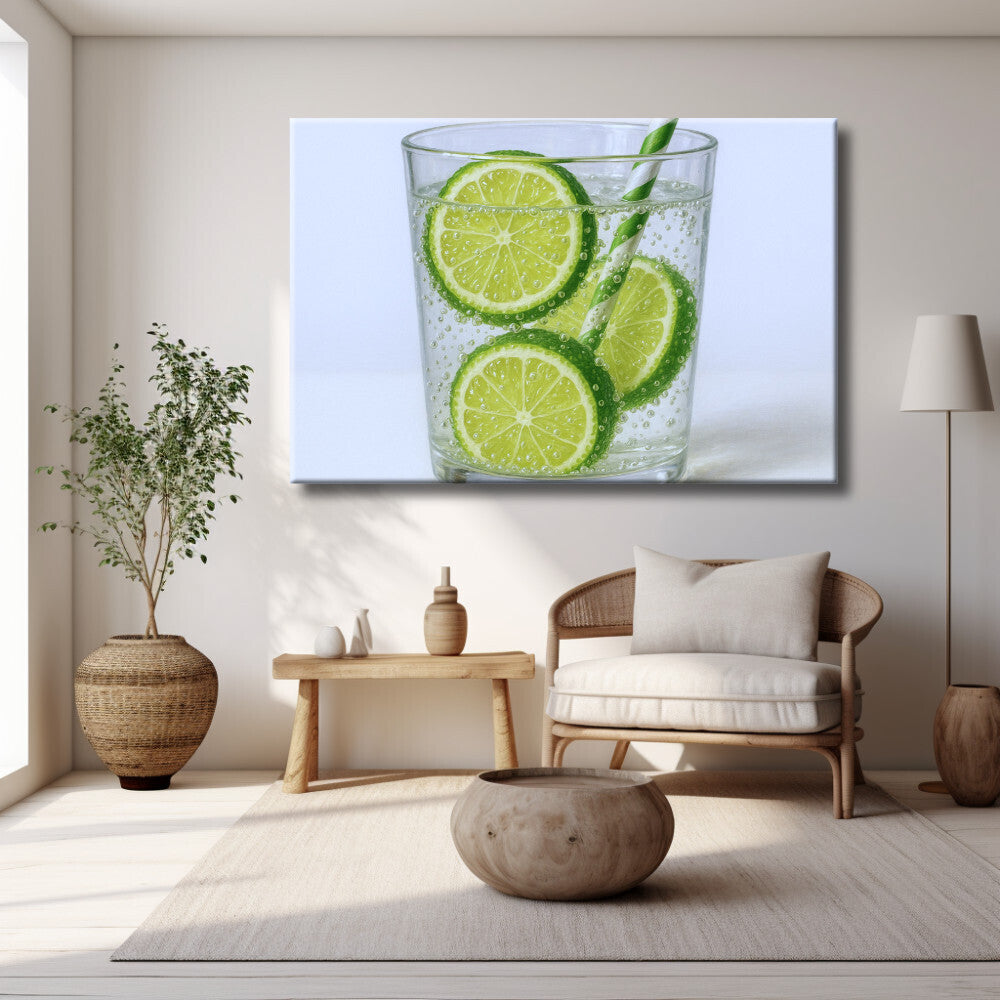 Cuadro limones lima verde