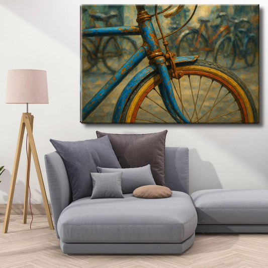 Cuadro de Bicicleta vintage impreso
