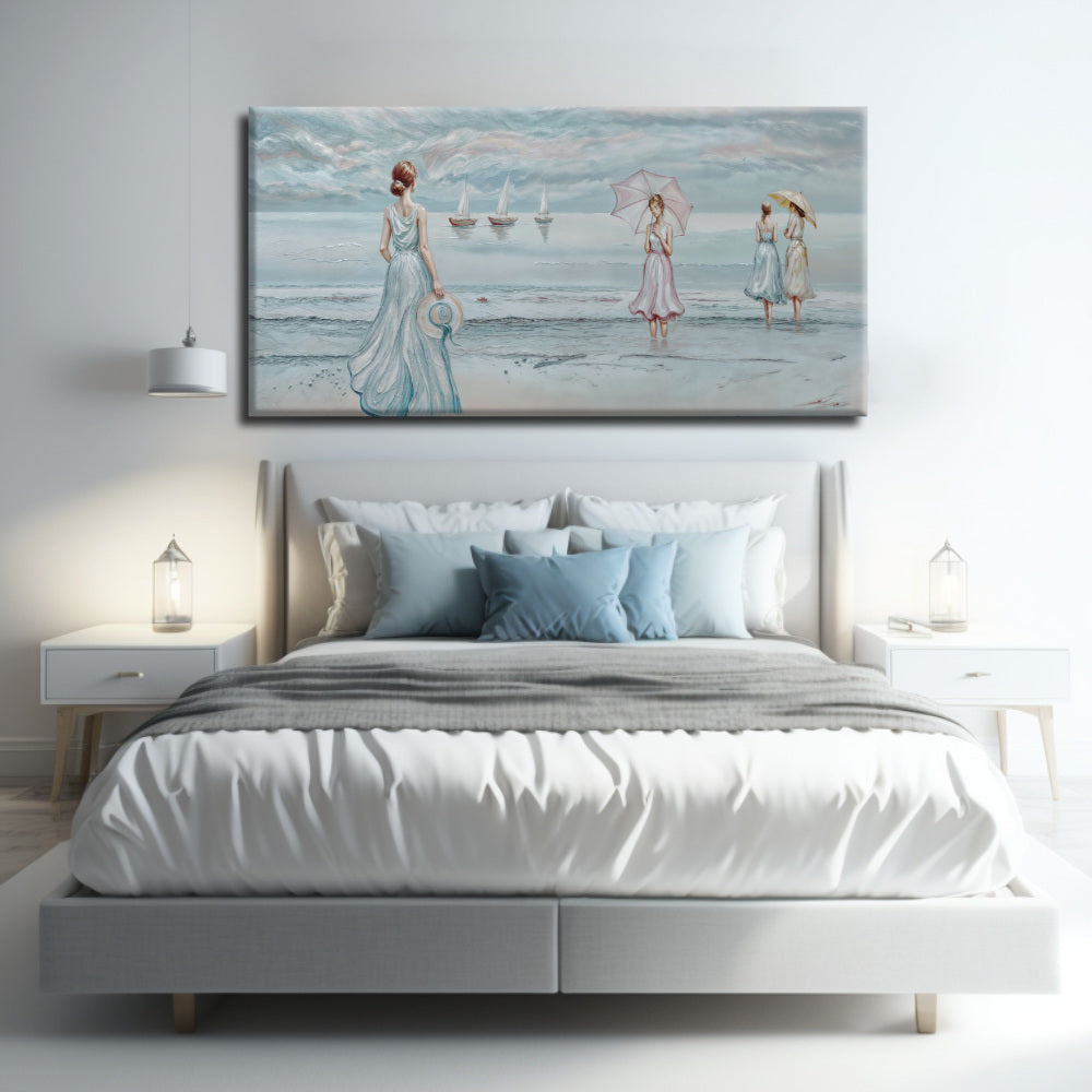 Cuadro Mujeres en la playa