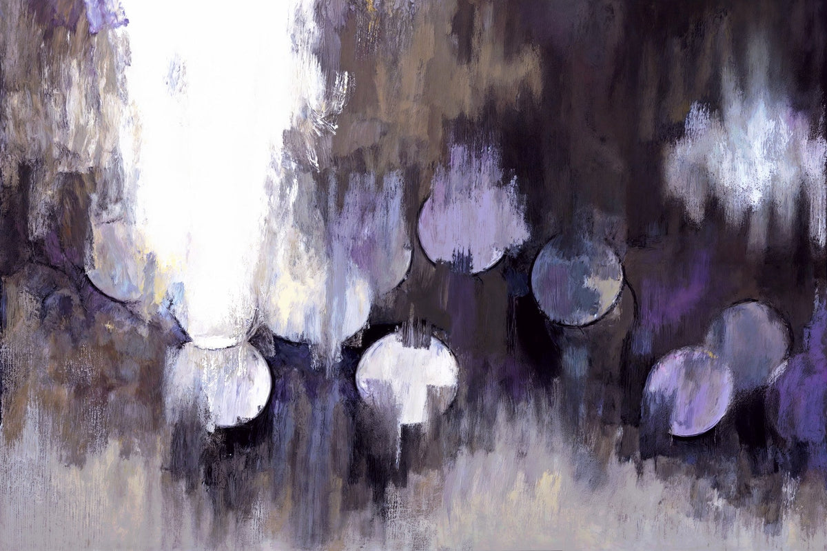 Cuadro Abstracto luces Malva - la obra