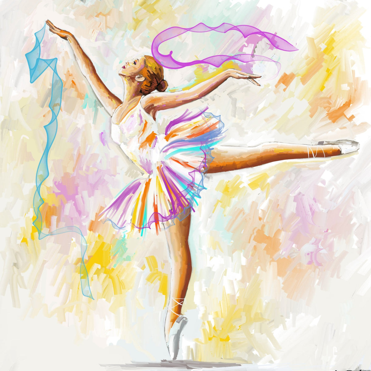 Cuadro Bailarina de ballet - la obra