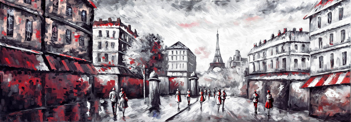 Cuadro Escena urbana de París - la obra