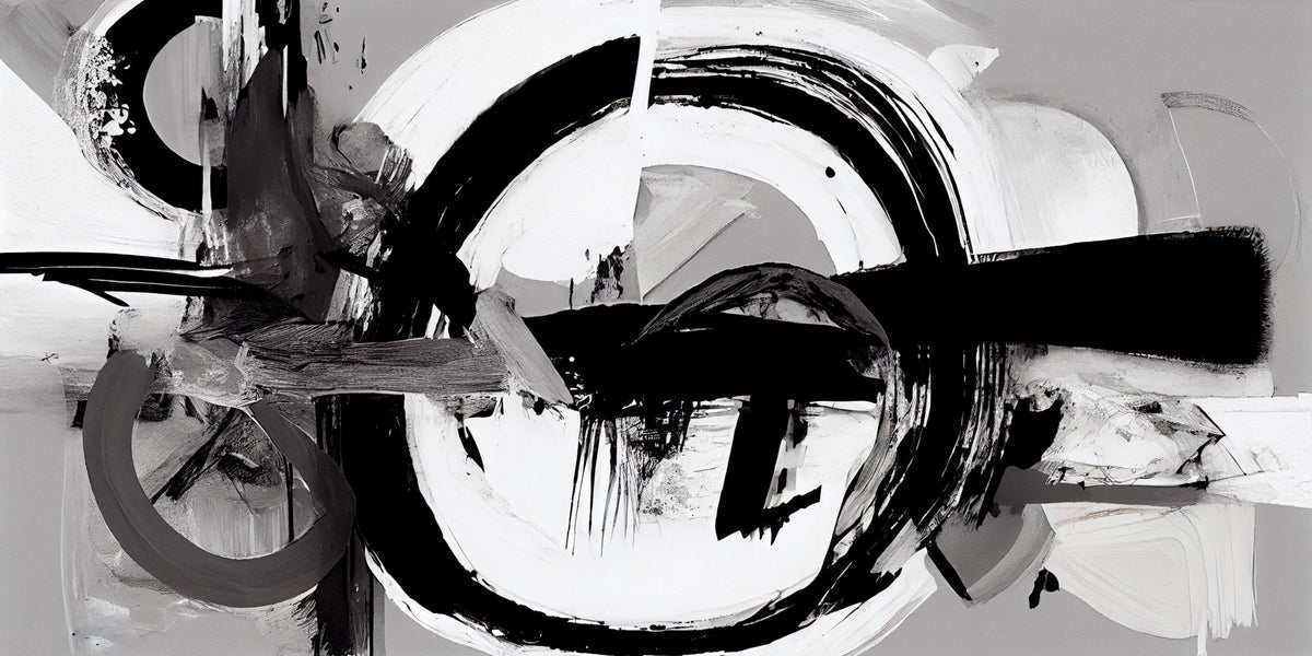 Cuadro Abstracto forja negro y gris - la obra