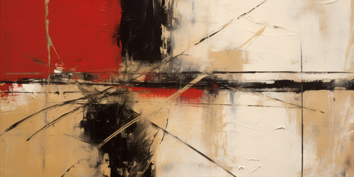 Cuadro Abstracción en tierras - la obra