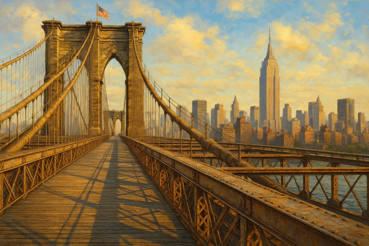 Cuadro New York puente impreso - la obra