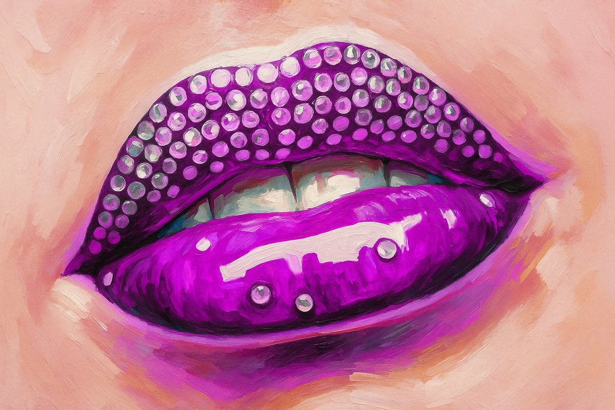 Cuadro de Boca y Labios Rojos - la obra