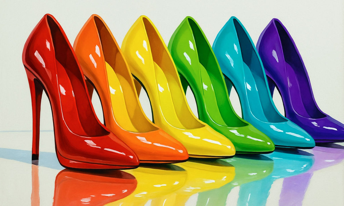 Cuadro pop art Zapatos de tacón - la obra