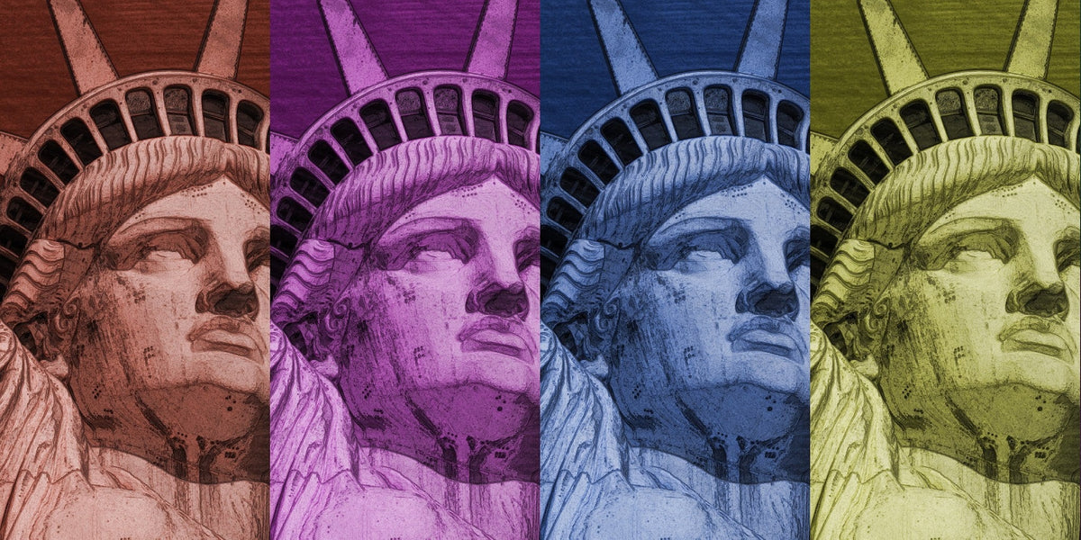 Cuadro Estatua Libertad pop art - la obra