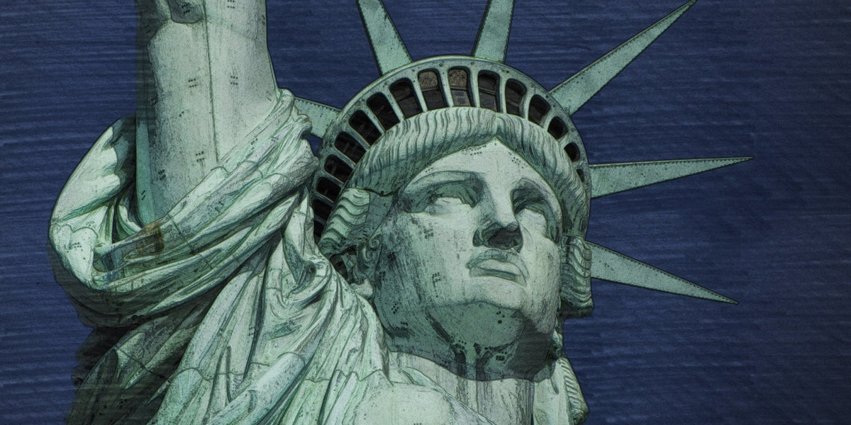 Cuadro Pop Art Estatua Libertad - la obra