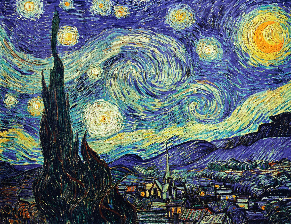 Cuadro de Van Gogh noche estrellada - la obra