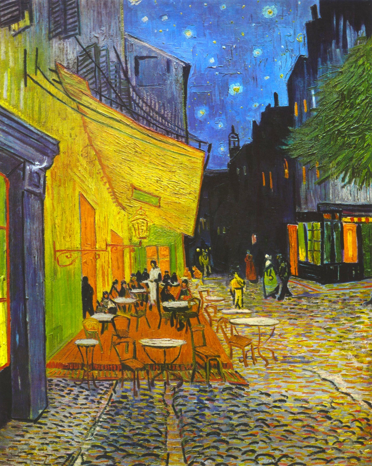 Cuadro Terraza de café de noche Van Gogh - la obra