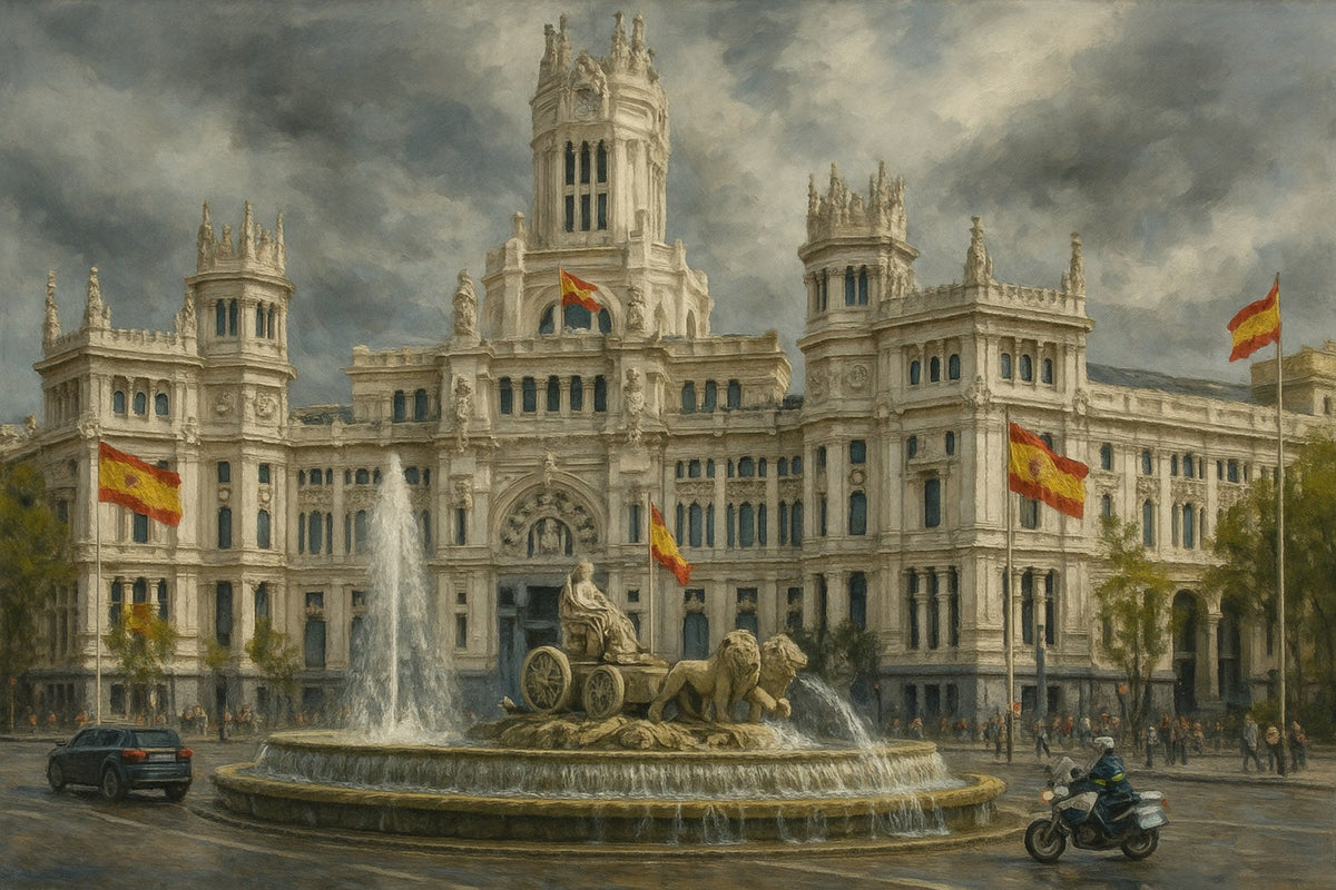 Cuadro de Cibeles Correos Madrid - la obra
